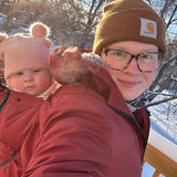 Angel Wings Babywearing Winter Coat Brick Angel Wings at Little Zen One