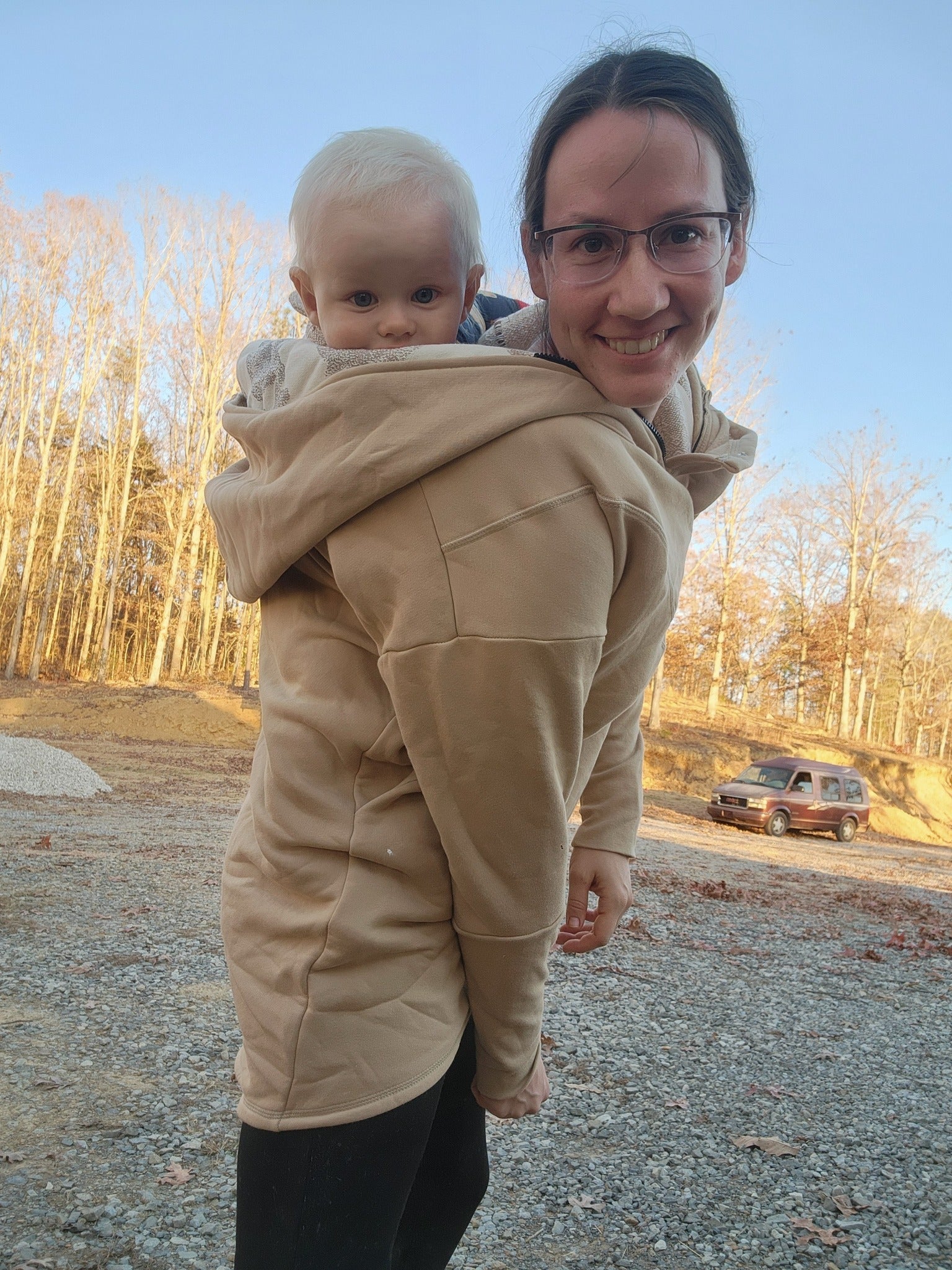 Babywearing Hoodie Jurassic Park Ice Desert by LennyLamb LennyLamb at Little Zen One