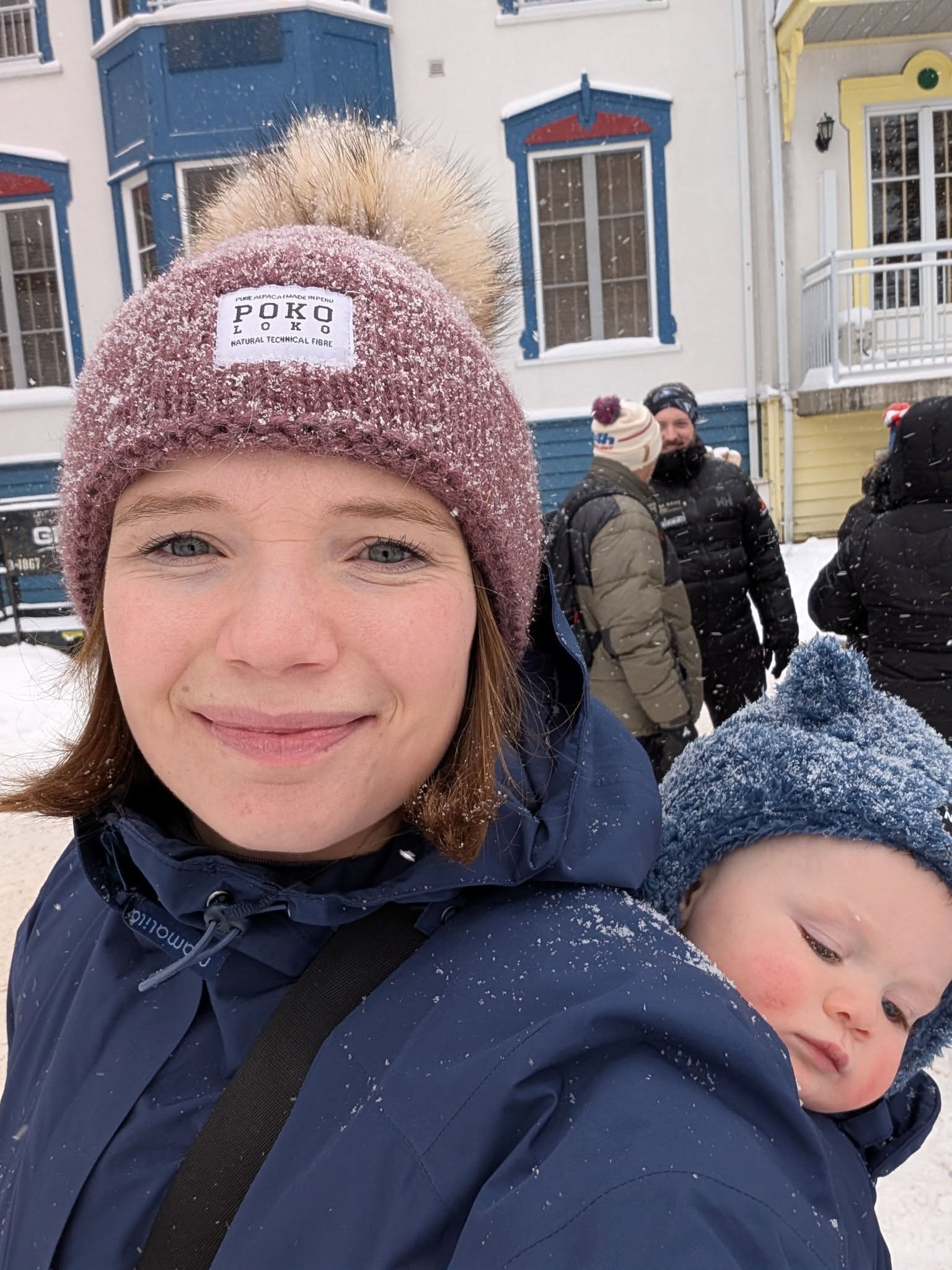 Mamalila WinterWander Navy Maternity and Babywearing Parka Mamalila at Little Zen One