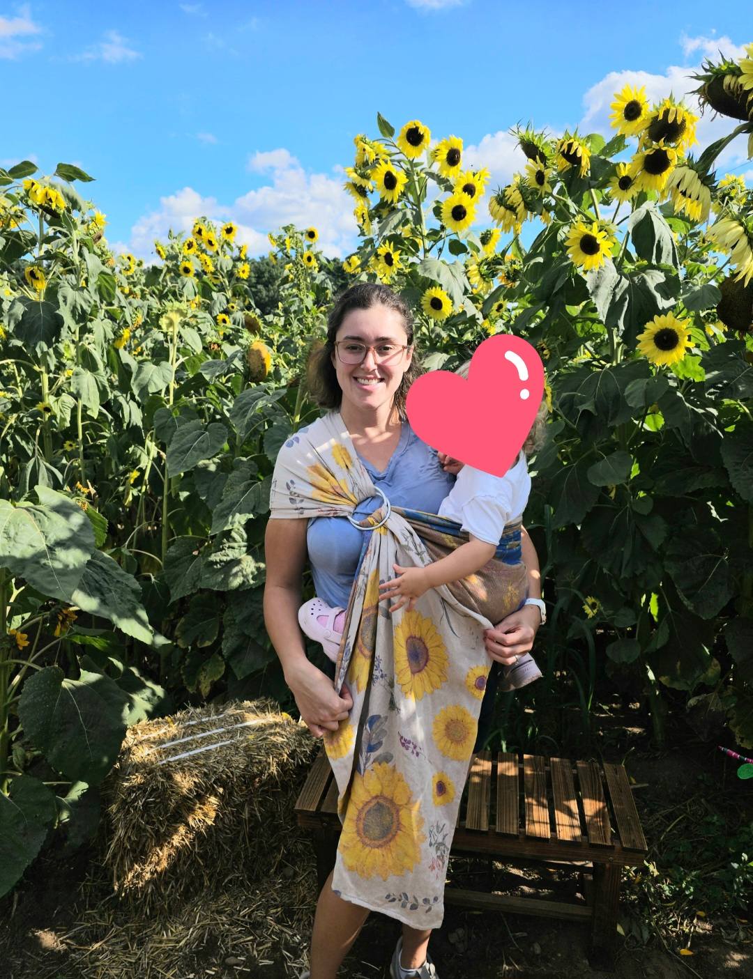 Sunflowers Ring Sling by LennyLamb LennyLamb at Little Zen One