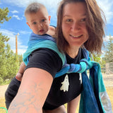 Starry Night Ocean Woven Wrap by Oscha Oscha at Little Zen One