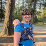 Puffins Arisaig Woven Wrap by Oscha Oscha at Little Zen One