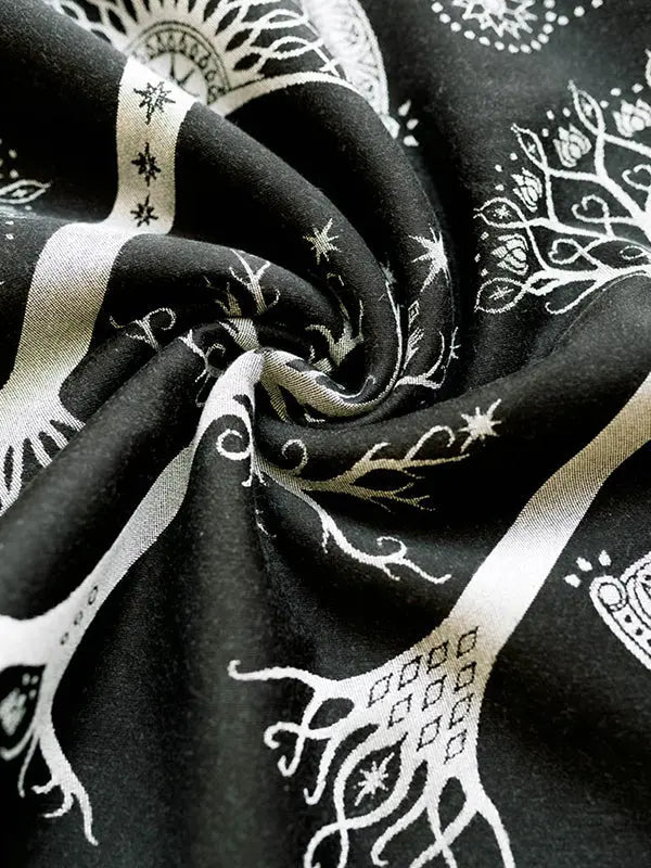 Ancients of Gondor Ithildin Fabric Piece by Oscha Fabric