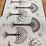 Ancients of Gondor Ithildin Fabric Piece by Oscha - FabricLittle Zen One111123256