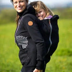 Angel Wings Babywearing Hoodie Black - Babywearing OuterwearLittle Zen One68643408