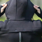 Angel Wings Babywearing Hoodie Black - Babywearing OuterwearLittle Zen One68643408