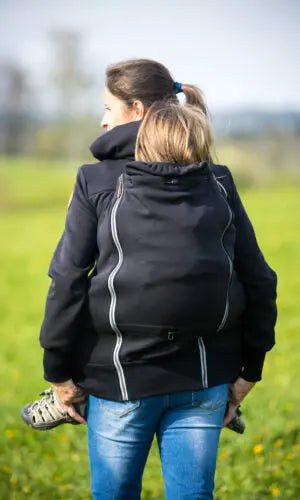 Angel Wings Babywearing Hoodie Black - Babywearing OuterwearLittle Zen One68643408