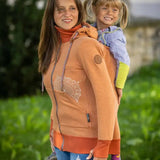 Angel Wings Babywearing Hoodie Cinnamon Babywearing Outerwear
