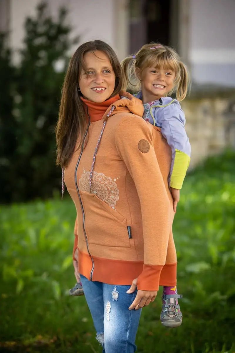 Angel Wings Babywearing Hoodie Cinnamon - Babywearing OuterwearLittle Zen One82575696