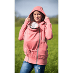 Angel Wings Babywearing Hoodie Coral Pink - Babywearing OuterwearLittle Zen One70189392
