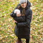 Angel Wings Babywearing Long Coat Black Babywearing Outerwear