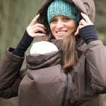 Angel Wings Babywearing Long Coat Brown Babywearing Outerwear