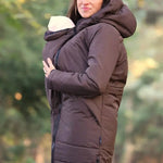 Angel Wings Babywearing Long Coat Brown Babywearing Outerwear