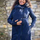 Angel Wings Babywearing Softshell Coat Navy Blue Angel Wings at Little Zen One