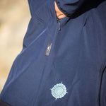 Angel Wings Babywearing Softshell Coat Navy Blue Angel Wings at Little Zen One