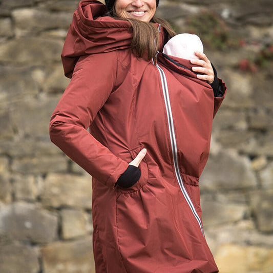 Angel Wings Babywearing Winter Coat Brick - Babywearing OuterwearLittle Zen One69522256