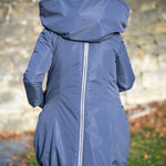 Angel Wings Babywearing Winter Coat Pewter Grey Babywearing Outerwear