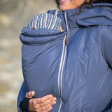 Angel Wings Babywearing Winter Coat Pewter Grey Babywearing Outerwear