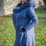 Angel Wings Babywearing Winter Coat Pewter Grey Babywearing Outerwear