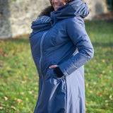 Angel Wings Babywearing Winter Coat Pewter Grey Babywearing Outerwear