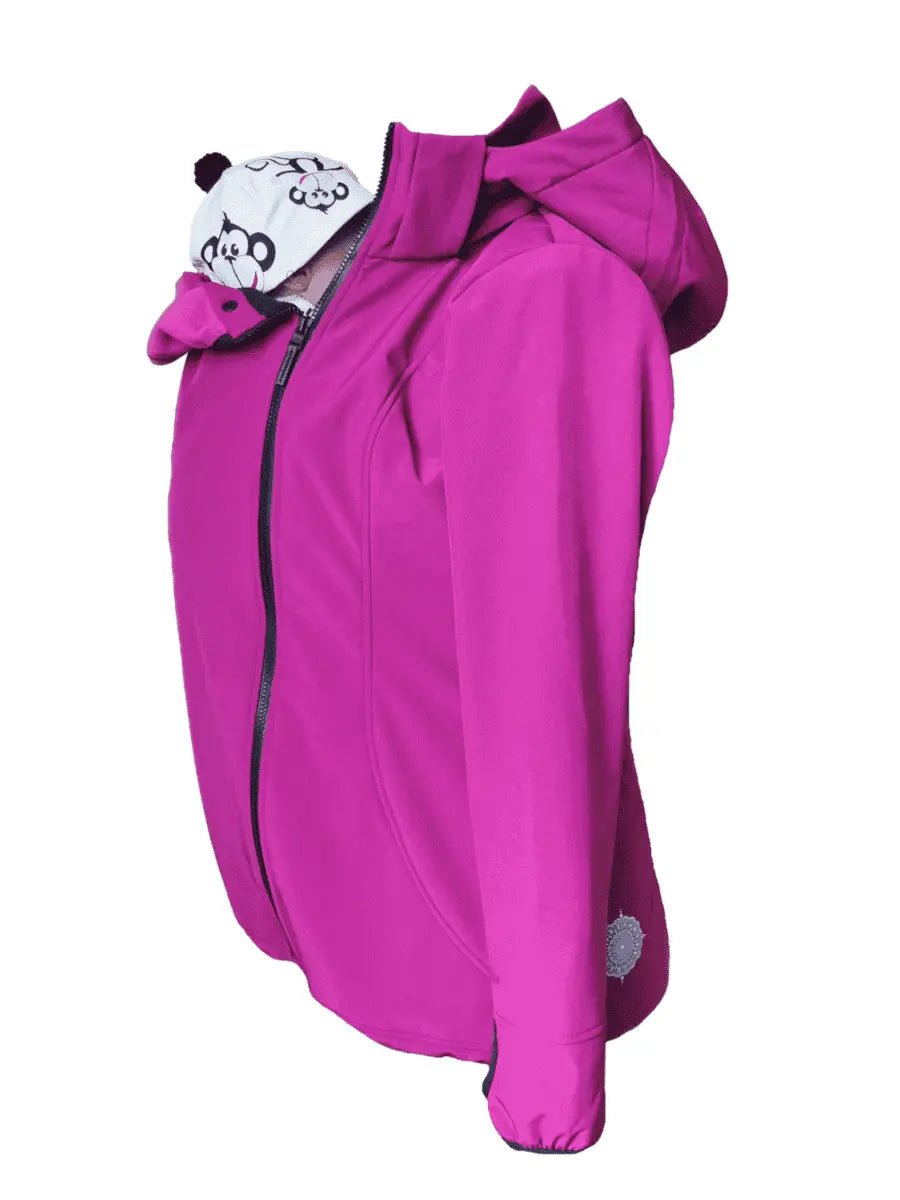 Angel Wings Pink Babywearing Softshell Jacket Babywearing Outerwear