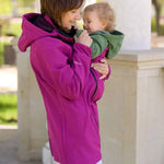 Angel Wings Pink Babywearing Softshell Jacket Babywearing Outerwear