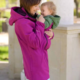 Angel Wings Pink Babywearing Softshell Jacket Babywearing Outerwear