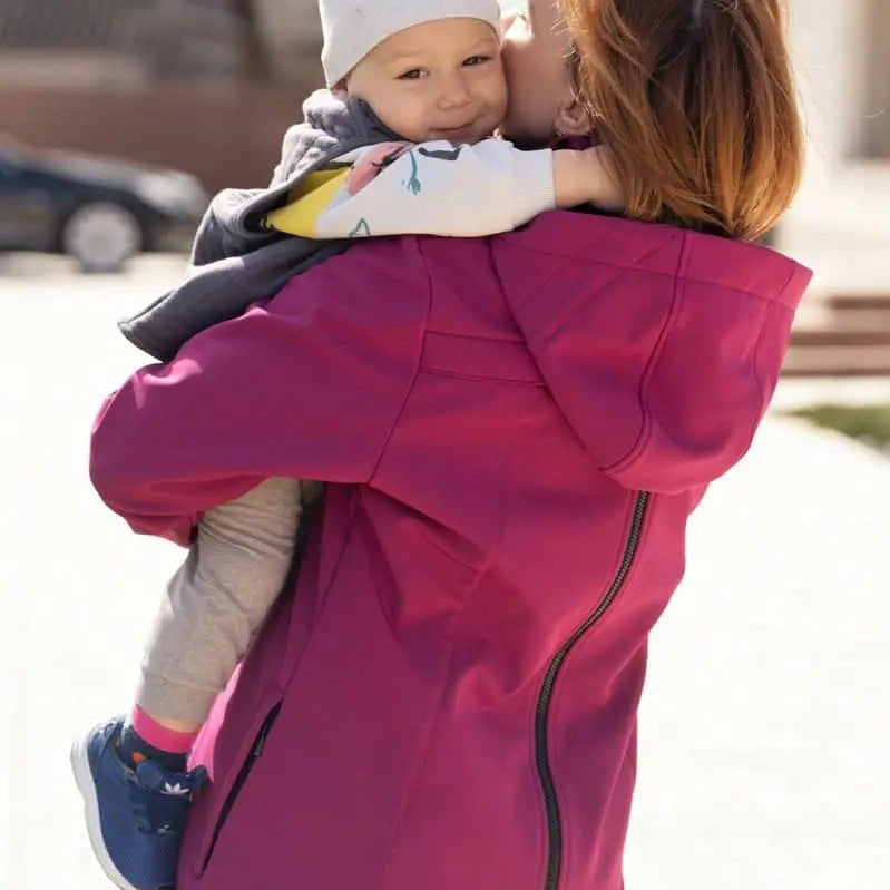 Angel Wings Pink Babywearing Softshell Jacket - Babywearing OuterwearLittle Zen One95551824