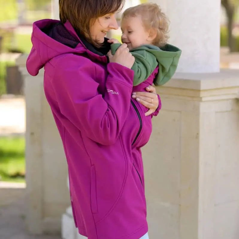 Angel Wings Pink Babywearing Softshell Jacket - Babywearing OuterwearLittle Zen One95551824