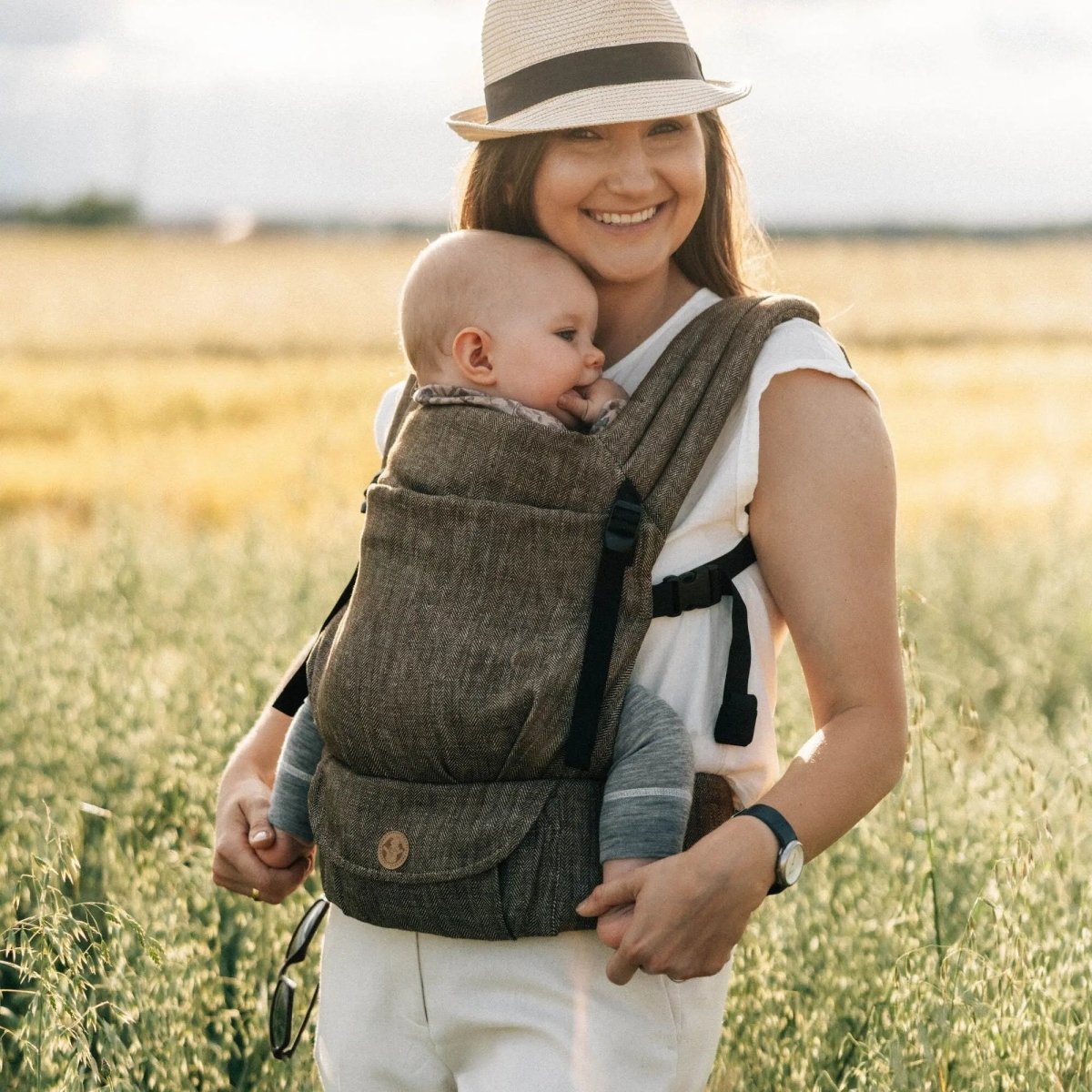 Arrow Wood LennyLight Baby Carrier by LennyLamb - Buckle CarrierLittle Zen One5907557785761
