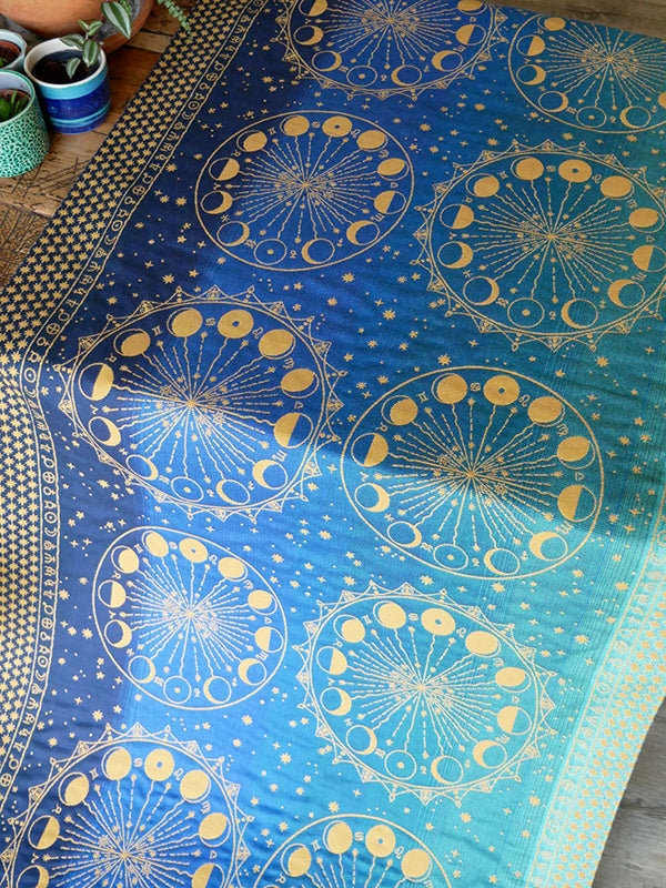 Augmenta Lunae Lineate 1m Fabric Piece by Oscha Fabric