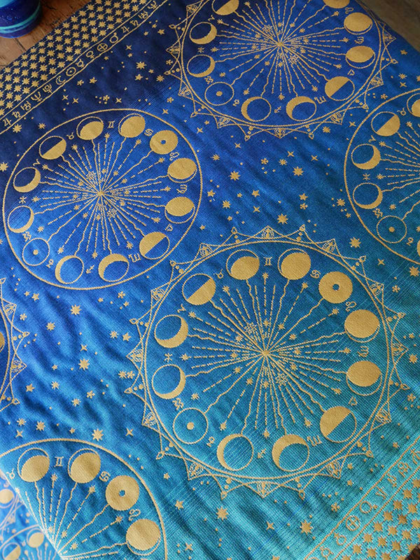 Augmenta Lunae Lineate 1m Fabric Piece by Oscha Oscha at Little Zen One