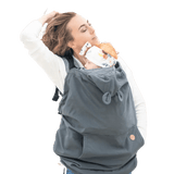 Babywearing Cover LennyLamb Softshell Grey Babywearing Outerwear