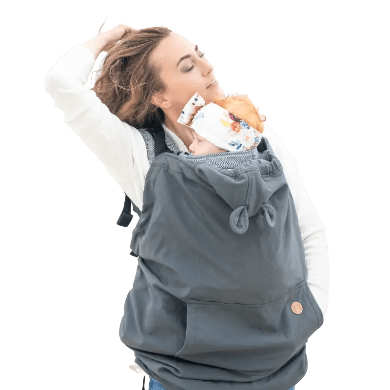 Babywearing Cover LennyLamb Softshell Grey Babywearing Outerwear