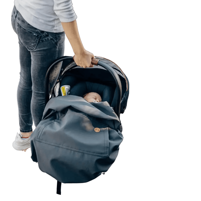 Babywearing Cover LennyLamb Softshell Grey Babywearing Outerwear