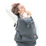 Babywearing Cover LennyLamb Softshell Grey - Babywearing OuterwearLittle Zen One17913168