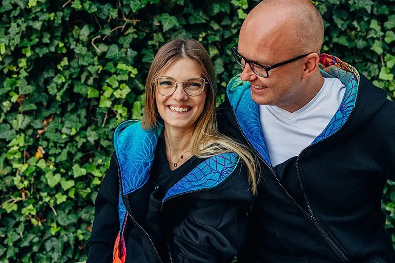 Babywearing Hoodie Rainbow Lotus by LennyLamb - Babywearing OuterwearLittle Zen One5907557786577