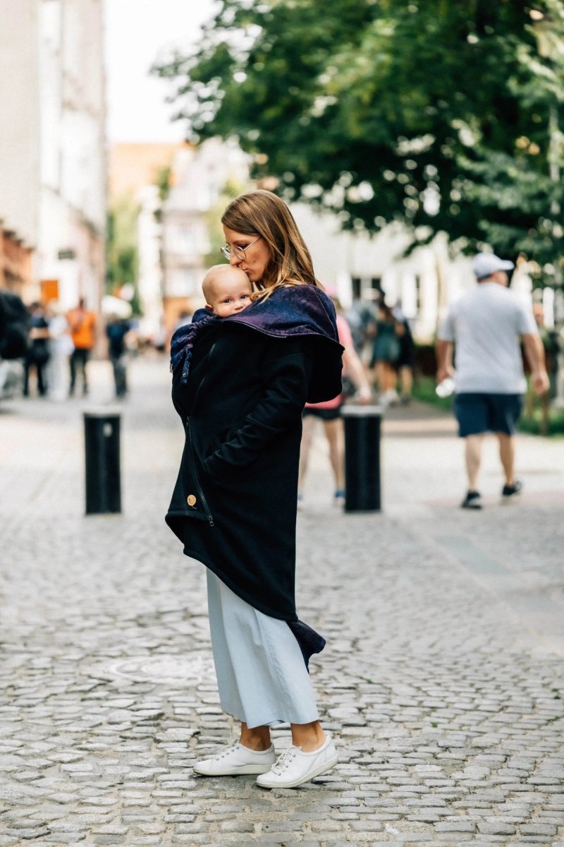 Babywearing Hoodie Wild Wine Bouquet