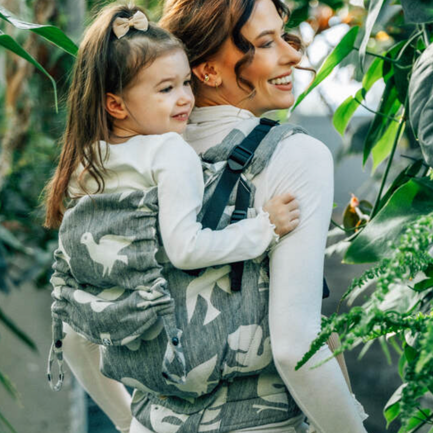 Birdy White Noise LennyPreschool Carrier by LennyLamb - Buckle CarrierLittle Zen One5907557789745