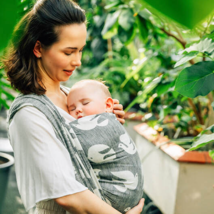 Birdy White Noise Woven Wrap by LennyLamb - Woven WrapLittle Zen One5907557789660