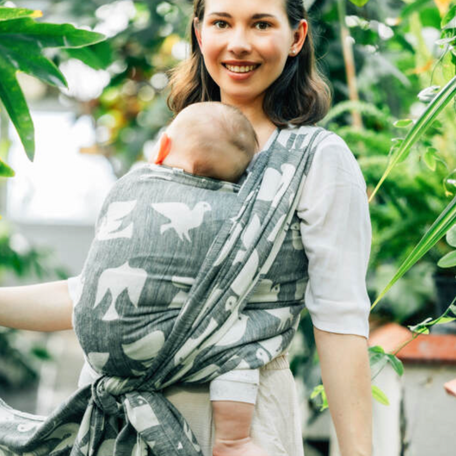 Birdy White Noise Woven Wrap by LennyLamb - Woven WrapLittle Zen One5907557789660