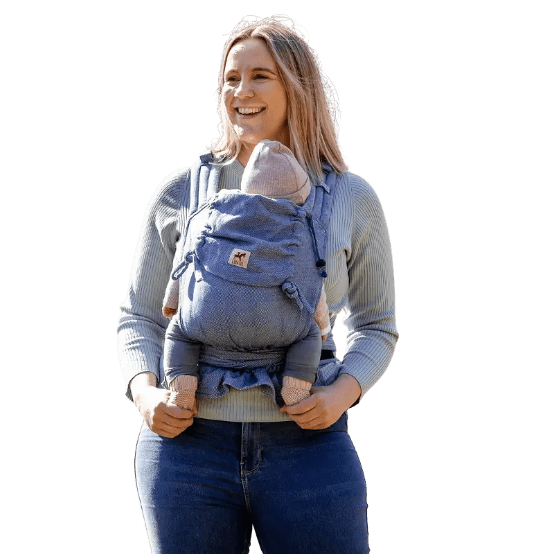 Blue Tweed MySol Half Buckle by Girasol - Half Buckle CarrierLittle Zen One96224915190