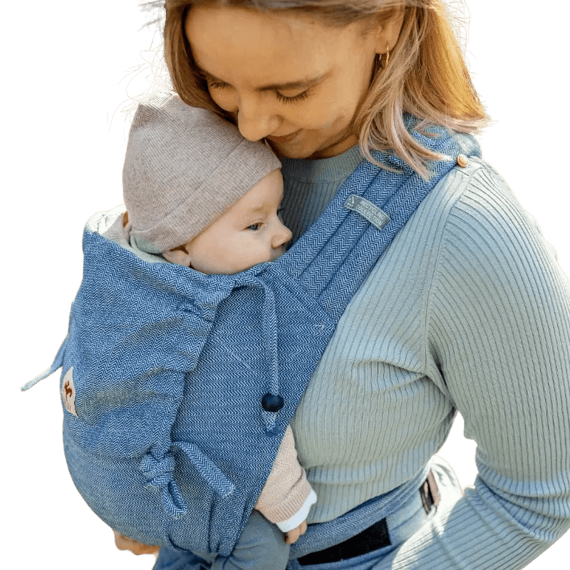 Blue Tweed MySol Half Buckle by Girasol - Half Buckle CarrierLittle Zen One96224915190