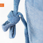 Blue Tweed Shoulder Pads