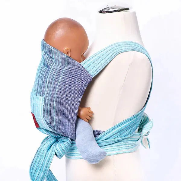 Candy Clouds blue Mini MySol Doll Carrier by Girasol - Baby Carrier AccessoriesLittle Zen One86112592