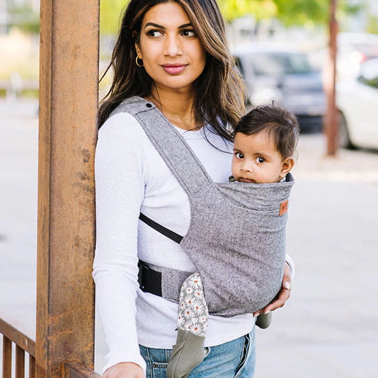 Charcoal Original Baby Carrier by Happy Baby Buckle Carrier