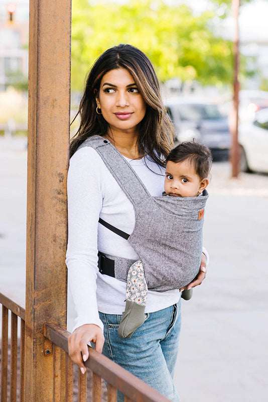 Charcoal Original Baby Carrier by Happy Baby Buckle Carrier