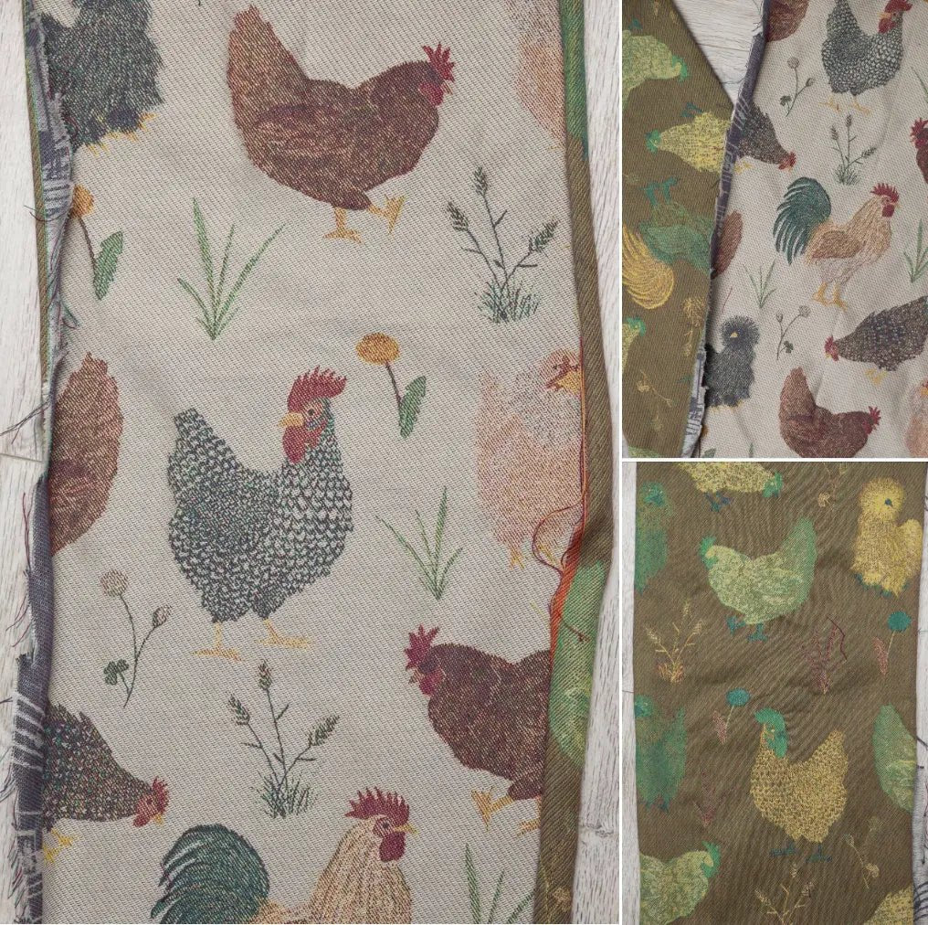 Chickens Exclusive 1m Fabric Piece by LennyLamb X Fabric