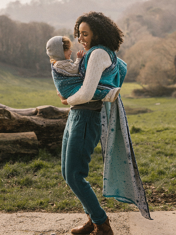 Constellation Cielo Woven Wrap by Oscha Oscha at Little Zen One