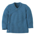 Disana Baby Jacket 100 Merino Wool Knit Dusty Blue Baby Carrier Accessories